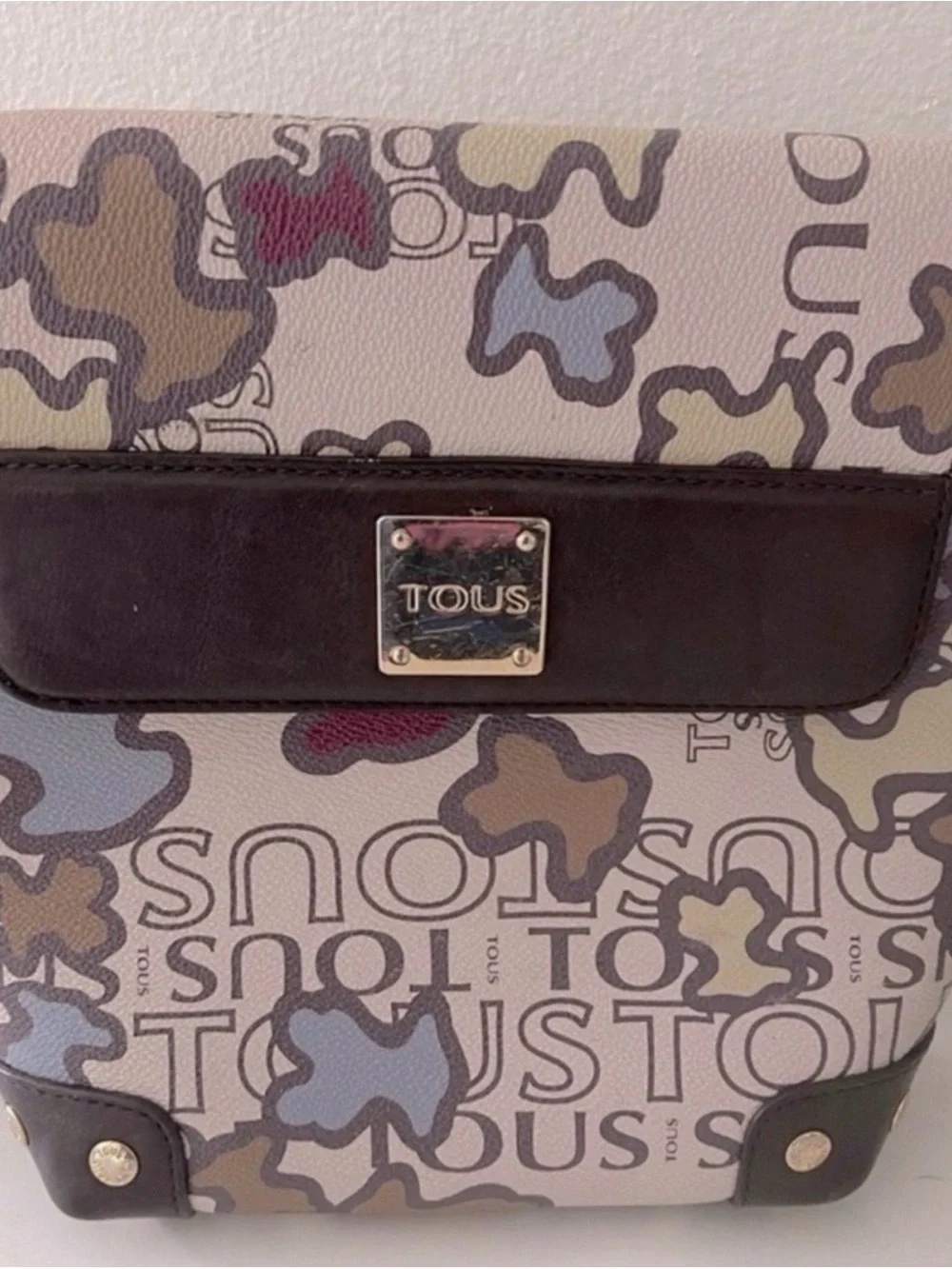TOUS Multicolort Logo Women’s Crossbody in Cream, Brown, Blue, Olive & Burgundy